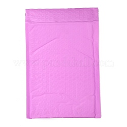 Sacs d'emballage en film mat, courrier à bulles, enveloppes matelassées, rectangle, violette, 27x17.2x0.2 cm