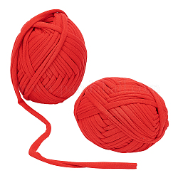 Cordons polyester gorgecraft, rouge, 20~25mm, 28.5~30m/rouleau