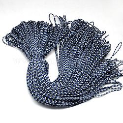 Полиэфирные и спандексные веревочные веревки, 1 внутреннее ядро, королевский синий, 2 мм, около 109.36 ярда (100 м) / пачка