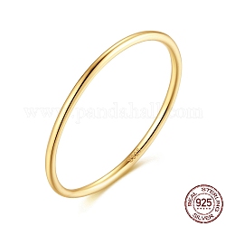 925 тонкое серебряное кольцо на палец, штабелируемое простое кольцо для женщин, со штампом s925, ко дню матери, реальный 14k позолоченный, 1 мм, размер США 5 3/4 (16.3 мм)
