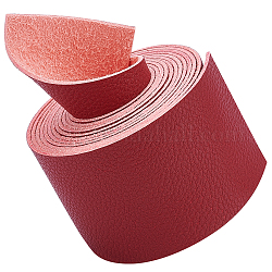 Искусственная кожа ткань обычная ткань личи, для пошива обуви сумки лоскутное diy craft аппликации, коричневые, 5x0.15 см