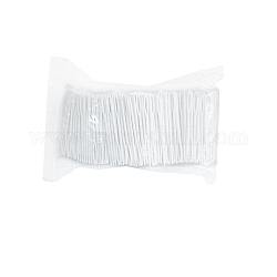 Ferri da maglia in filato di plastica, aghi smussati dalla cruna grande, ago artigianale per bambini, bianco, 55mm, 1000pcs/scatola