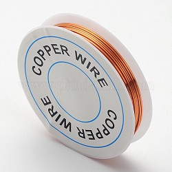 Bare Copper Wire, Red Copper Color Copper Wire, Copper Jewelry Round Craft Copper Wire, Nickel Free, 20 Gauge, 0.8mm, about 2.8m/roll