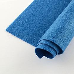 Нетканые ткани вышивка иглы войлока для DIY ремесел, квадратный, Плут синий, 298~300x298~300x1 мм, около 50 шт / упаковка