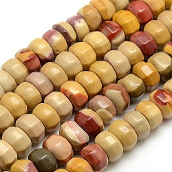 Rondelle Natural Mookaite Beads Strands, 12x6~7mm, Hole: 1mm, about 53pcs/strand, 15.7 inch