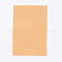 11ct hojas de tela de punto de cruz, tela de bordado de tela, para confección artesanal de prendas, arena marrón, 15x10x0.07 cm