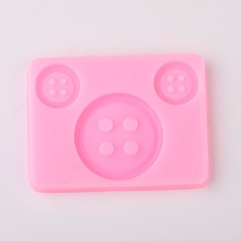 Button Design DIY Food Grade Silicone Molds AJEW-L054-48