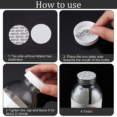 PandaHall Elite Plastic Glue Bottles, Bottle Caps Through-hole, White,  4.5x18.5cm, capacity: 180ml, 8pcs/set