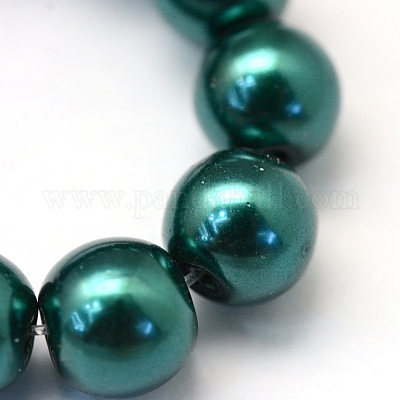 Perles de verre nacrées cuites au four&nbsp;HY-Q003-4mm-79-1