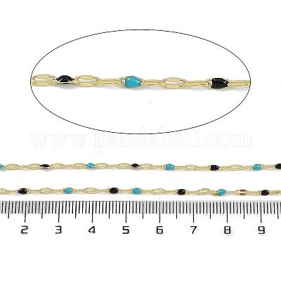 Chaînes plaquées en laiton à crémaillère&nbsp;AJEW-Q153-03G-06-1