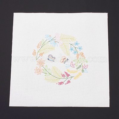 Wholesale Punch Needle Fabric with Bamboo Square Frames