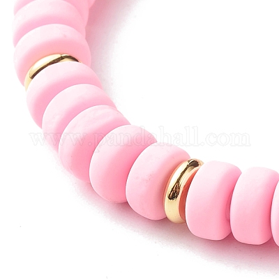 Light Pink Polymer Clay Bracelet