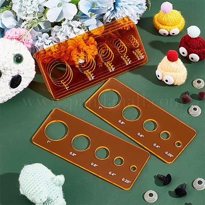 3 Pcs Auxiliary Tool for Attaching Safety Eyes and Washers Insertion Tool  for Safety Eyes Crochet Tools for DIY Amigurumi Stuffed Animal Eyes Install