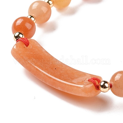 Wholesale Natural Red Aventurine Braided Bead Bracelets for Women