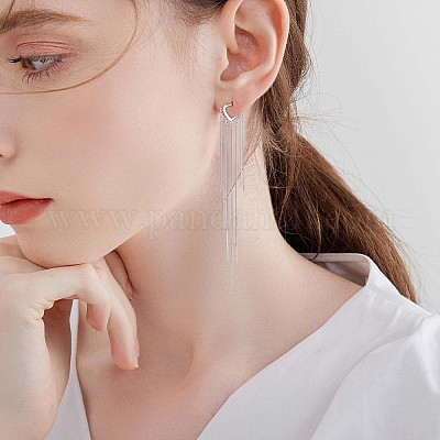 Orecchini Pendenti con Nappa in Argento Sterling 925
