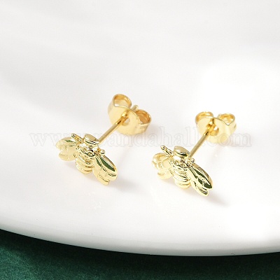 Orecchini in ottone&nbsp;EJEW-R032-01G-1