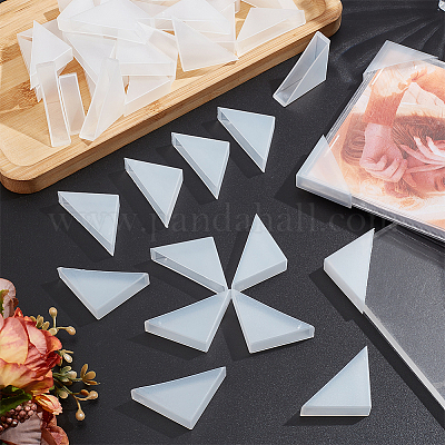 50 pièce de protection d'angle triangulaire en plastique&nbsp;FIND-NB0005-48C-1