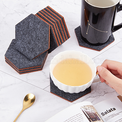 Hexagon Felt Coasters - 100% Wool Felt – byrd & belle