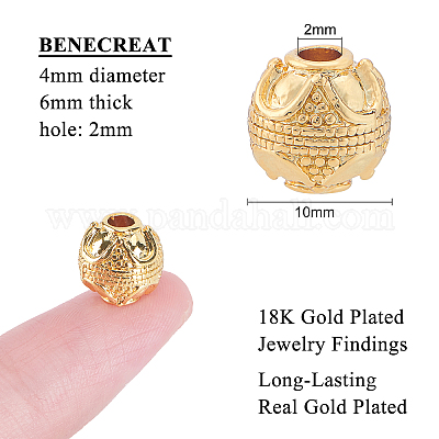 10mm 14K Gold Filled Beads (2mm hole) - 1 pc