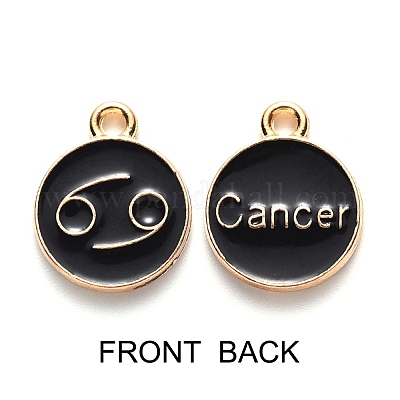 Pendentifs d'émail en alliage&nbsp;ENAM-SZ0001-27C-D-1