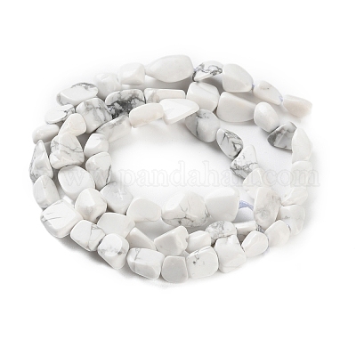 Natürliche Howlith Perlen Stränge&nbsp;G-P497-01C-64-1