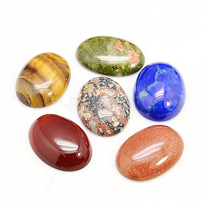 Gemstone cabochons&nbsp;G-H1596-25x18x7.5mm-M-1