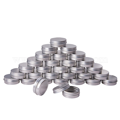 Круглые алюминиевые банки объемом 30 мл X-CON-WH0002-30ml-1