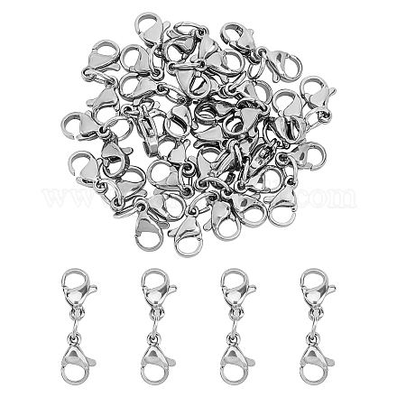 Unicraftale 304 Stainless Steel Lobster Claw Clasps STAS-UN0015-97-1