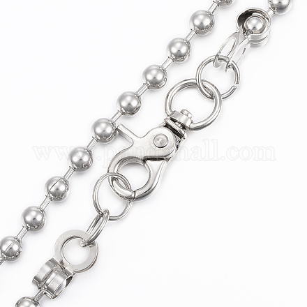 Cinturones de cadena de perlas de hierro AJEW-H011-19-1
