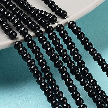 Perlas de perlas de vidrio pintado para hornear HY-Q003-3mm-80-1