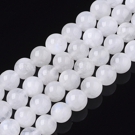 Natural Rainbow Moonstone Beads Strands G-S150-64-6mm-1