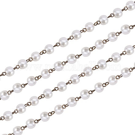 Fatti a mano perline perle di vetro catene AJEW-PH00489-02-1