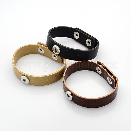 PU snap cuir créations bracelet BJEW-L354-M-1