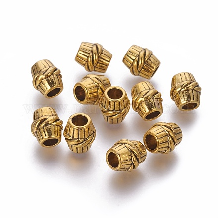 Perline in lega stile tibetano TIBEB-LF10613YKG-AG-FF-1