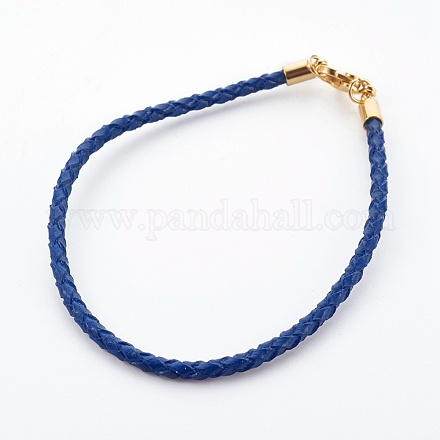 Плетеный кожаный шнур браслет материалы MAK-L018-04A-1