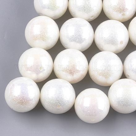 Acrylic Imitation Pearl Beads X-OACR-S024-15-16mm-1