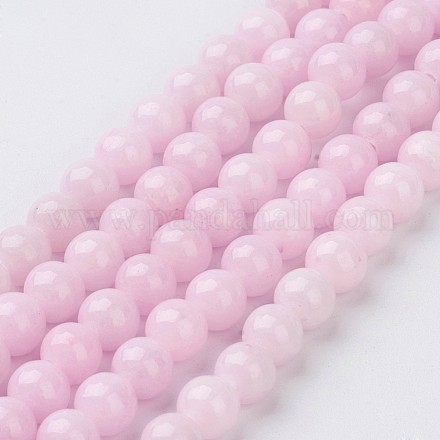 Chapelets de perles rondes en jade de Mashan naturelle X-G-D263-6mm-XS23-1