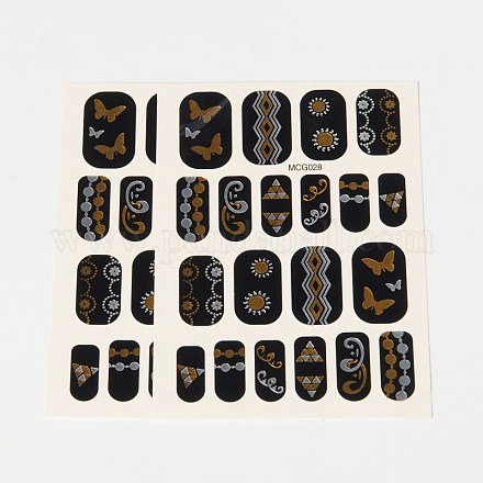 Stile misto falso rimovibile adesivi di carta tatuaggi temporanei AJEW-O025-27-1