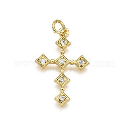 Ottone micro spianare pendenti zirconi KK-Z100-34G-02-1