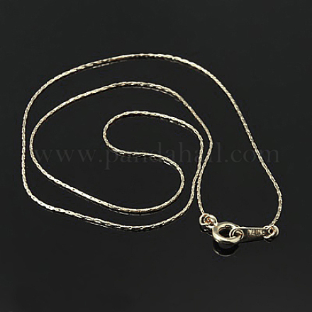 Brass Chain Necklaces NJEW-D077-N-1