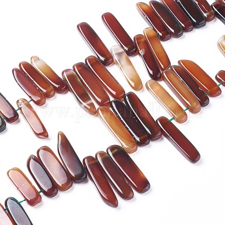 Dyed Natural Agate Beads Strands G-F595-G09-1