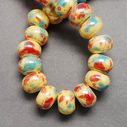 Handmade Porcelain European Beads OPDL-Q099-3-1