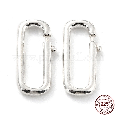 925 chiusura ad anello a molla in argento sterling STER-Z001-108S-1