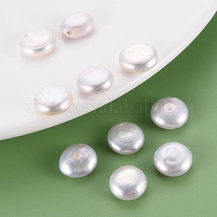 Perles de perles keshi naturelles PEAR-N020-L01-1