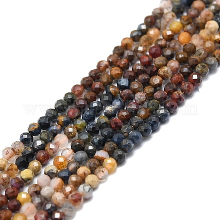 Natural Pietersite Beads Strands G-P457-A02-04-1