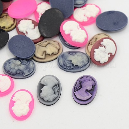 Resin Cameos Cabochons CRES-M560-M-1