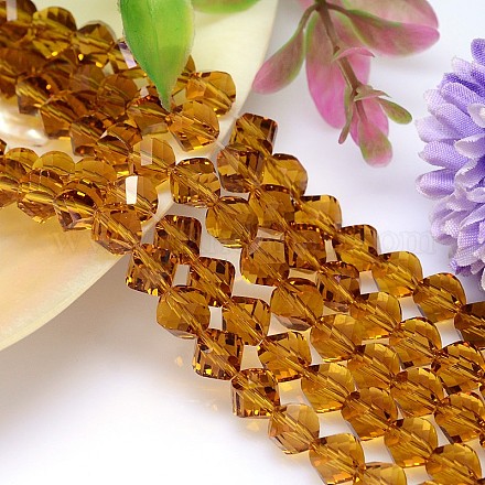 Faceted Polyhedron Imitation Austrian Crystal Bead Strands G-M183-10mm-07A-1