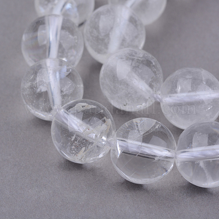 Granos de cristal de cuarzo natural hebras X-G-Q462-8mm-32-1