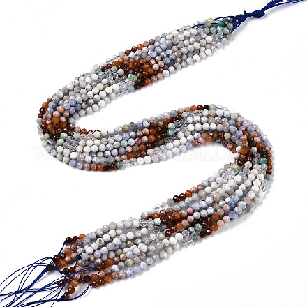 Un mélange naturel de pierres fines perles brins G-D080-A01-01-27-1