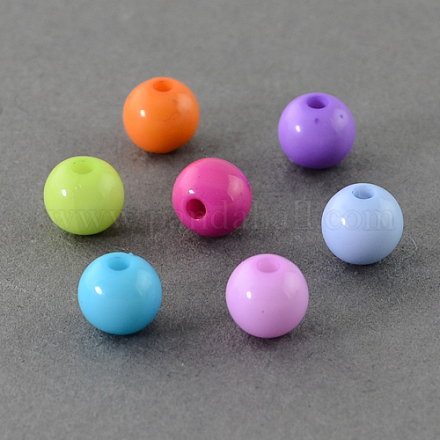 Solid Chunky Bubblegum Acrylic Ball Beads SACR-R812-20mm-M-1